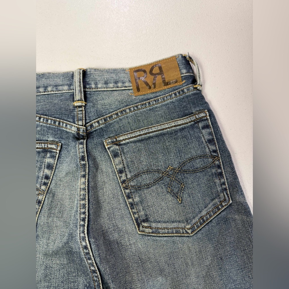 Ralph Lauren Double RL Straight Leg Jeans - Classic Indigo Blue - Picture 12 of 14